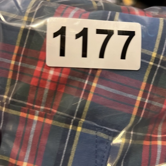 Croft & Barrow shirt men’s 4XB red blue Christmas plaid button down comfort soft - Picture 10 of 10